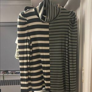 Veronica Beard Jeans Striped Turtleneck – Size L